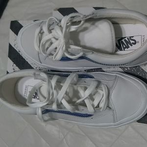 Men's leather Van's light Grey & blue